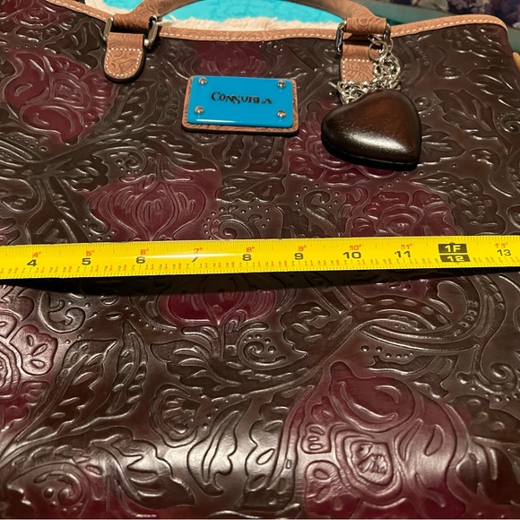 Consuela Bags Consuela Tooled Leather Grande Tote Poshmark